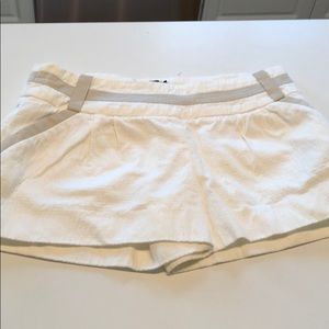 Arden B Cream Cotton Shorts